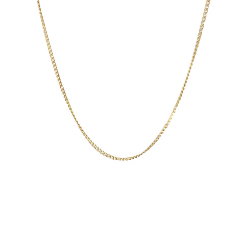 9ct curb chain 22" long