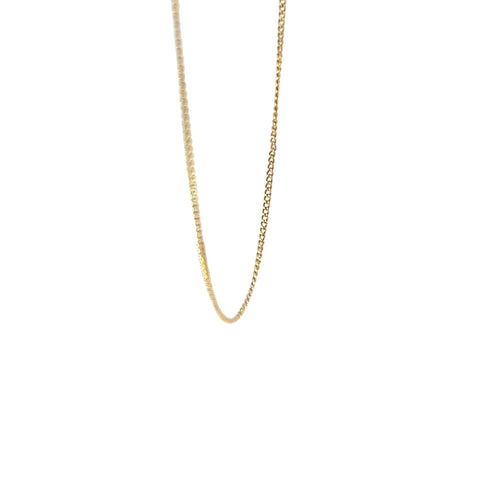 9ct curb chain 22" long