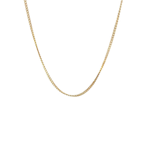 9ct curb chain 22" long