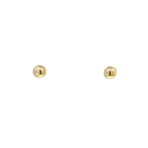 9ct button earrings