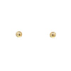 9ct button earrings
