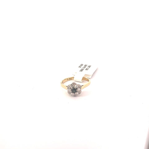 18ct Sapp Diamond Ring