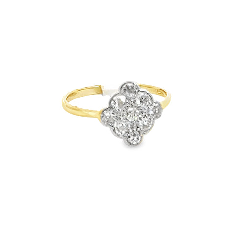 18ct Antique Ring with old cut diamonds