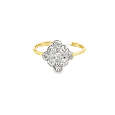 18ct Antique Ring with old cut diamonds