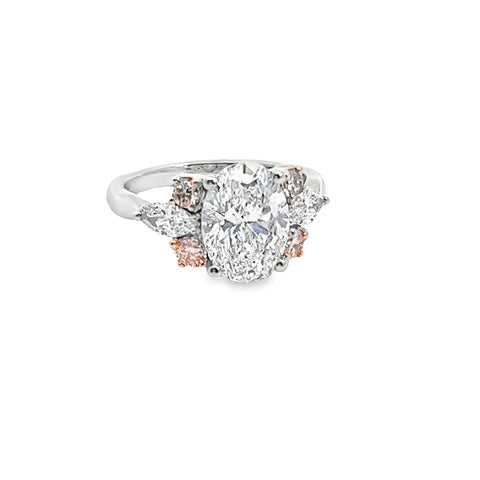 Platinum 2.3CT GIA CERTIFIED DIAMOND ENGAGEMENT RING