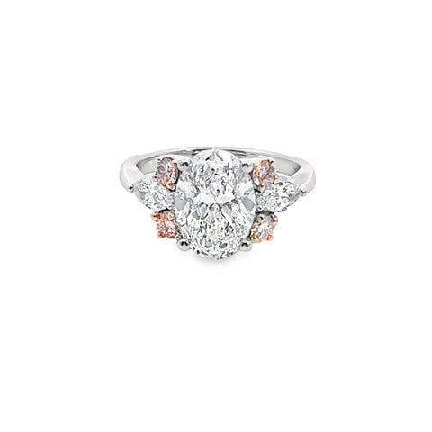 Platinum 2.3CT GIA CERTIFIED DIAMOND ENGAGEMENT RING