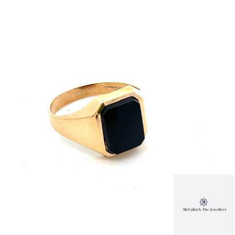 Gents Onyx Signet Ring