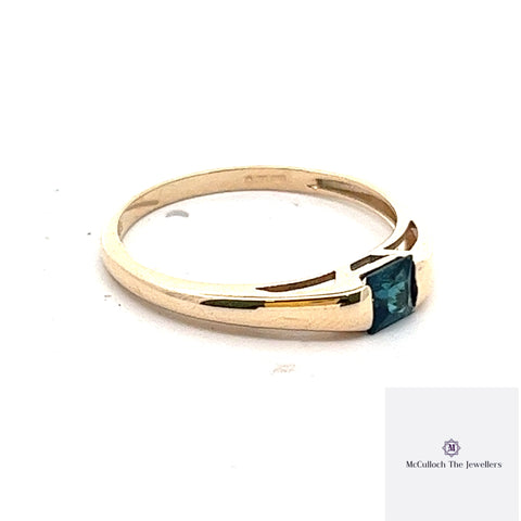 Beautiful single stone tourmaline ring