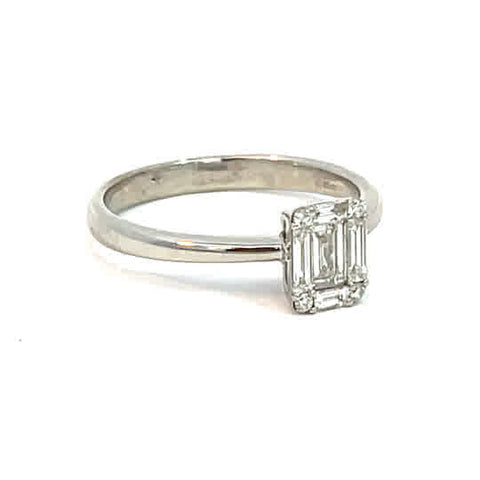 Elegant Emerald Cut Diamond Ring